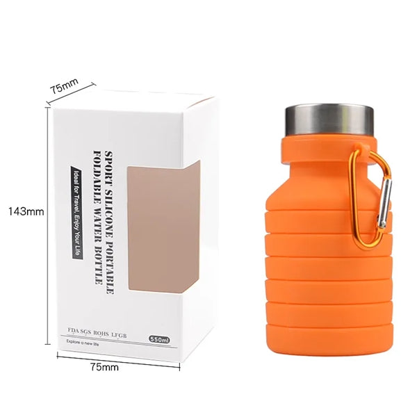 Collapsible Water Bottle BPA Free Sports Travel Portable