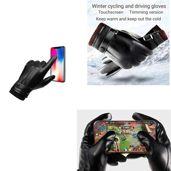 Leather Touch Screen Gloves