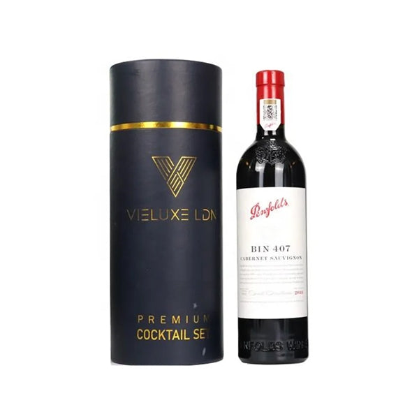 Full Color Imprint Round Gift Box Wine Bottle