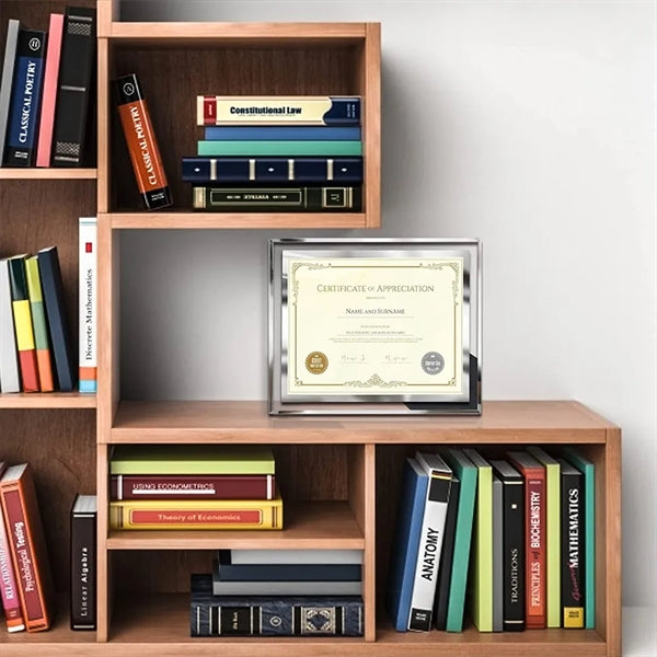 A4 Crystal Glass Certificate Frame