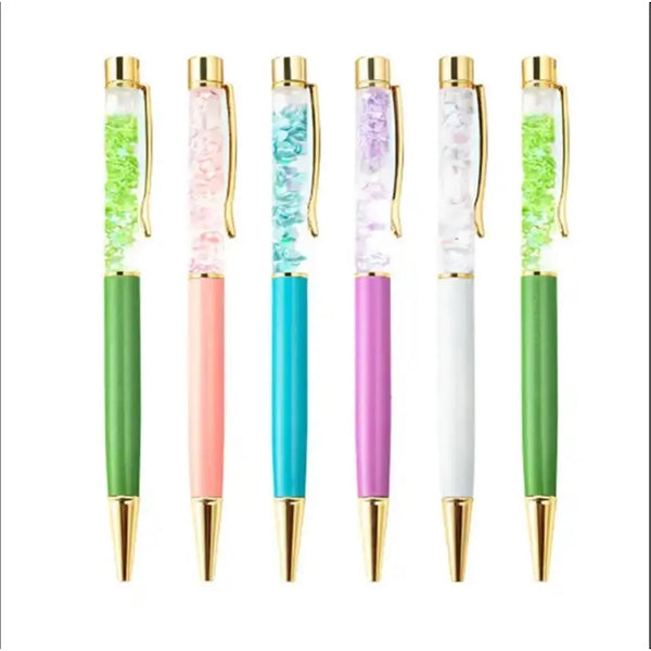 Dried Flower Metal Ballpoint Pen