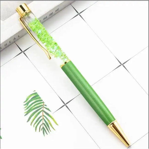 Dried Flower Metal Ballpoint Pen