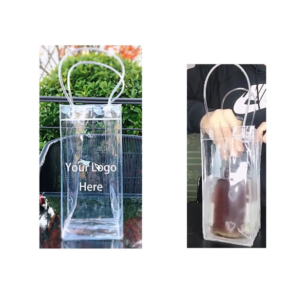 Clear PVC Bottle Tote Bag