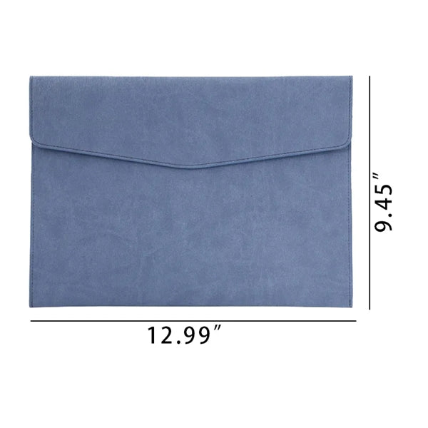 A4 PU Leather Briefcase File Folder Document Bag