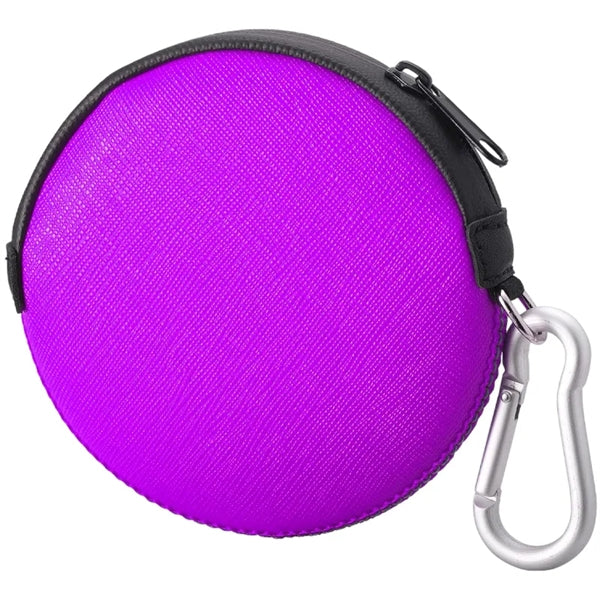 Neoprene Hanging Zippered Round Coin Pouch