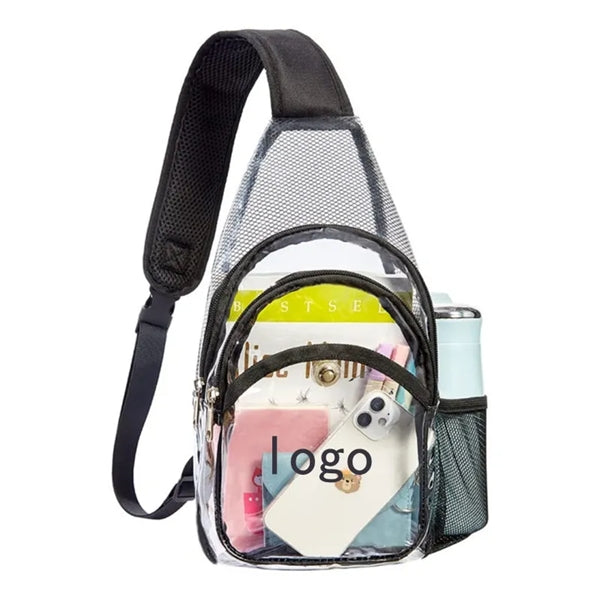 Outdoor large capacity fashionable sports transparent PVCbag