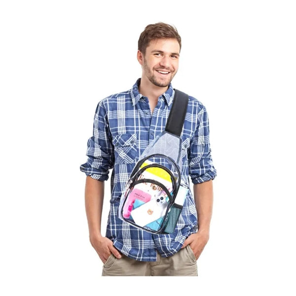 Outdoor large capacity fashionable sports transparent PVCbag