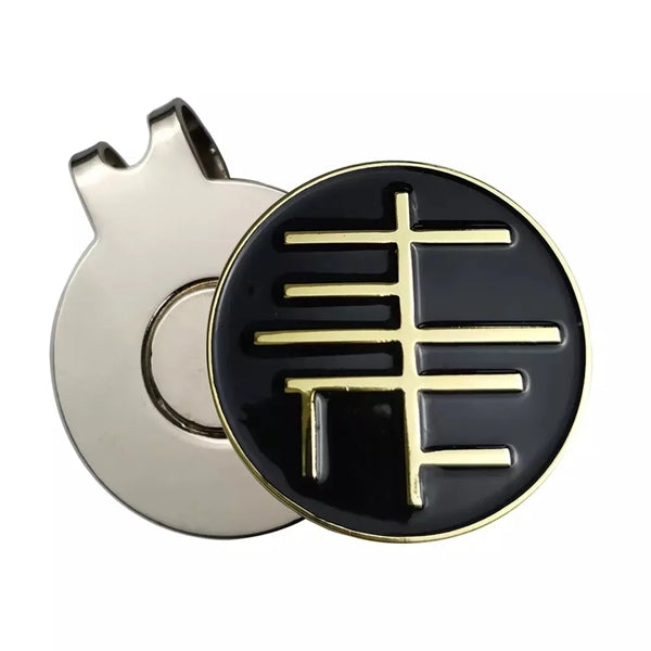Golf Hat Clip With Full Color Ball Marker