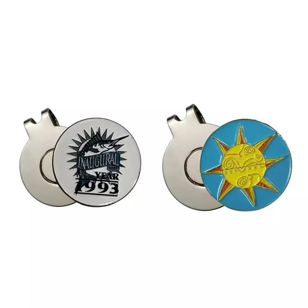 Golf Hat Clip With Full Color Ball Marker