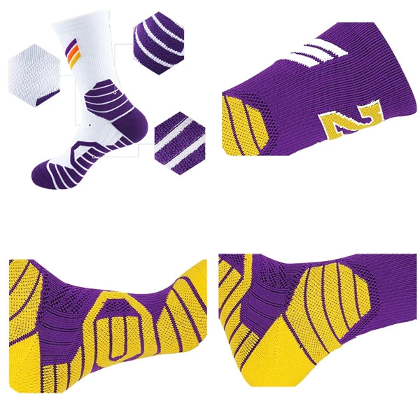 Non Skid Basketball & Foot Athletic Socks