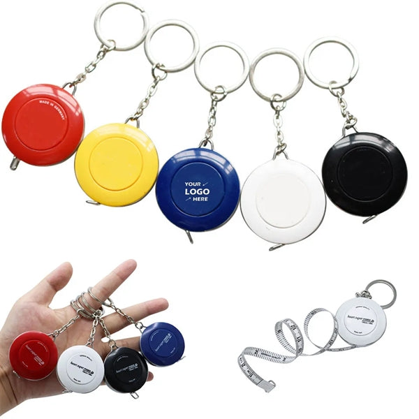 Round Clothes Measuring Ruler with Keychain