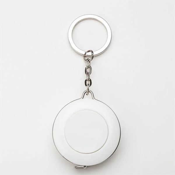Round Clothes Measuring Ruler with Keychain