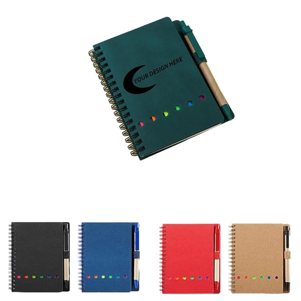 Stylish Spiral Notebook With Pen