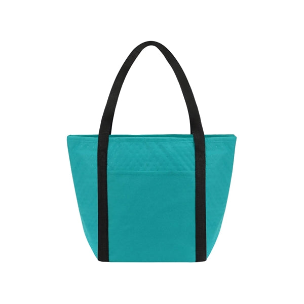 Zipper Cooler Tote With Front Pocket