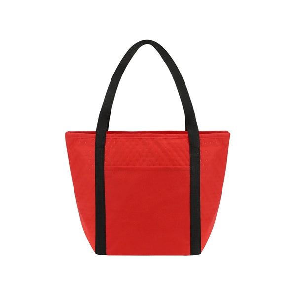 Zipper Cooler Tote With Front Pocket