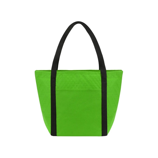 Zipper Cooler Tote With Front Pocket