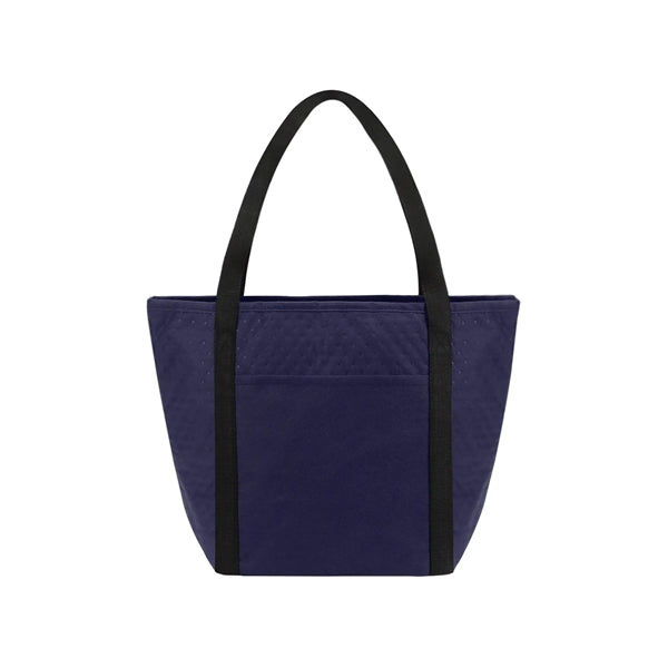 Zipper Cooler Tote With Front Pocket