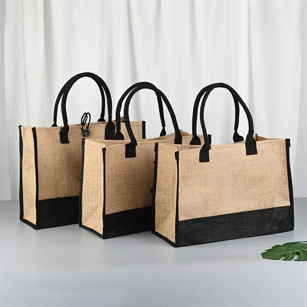 New style handbags, linen handbags for shopping