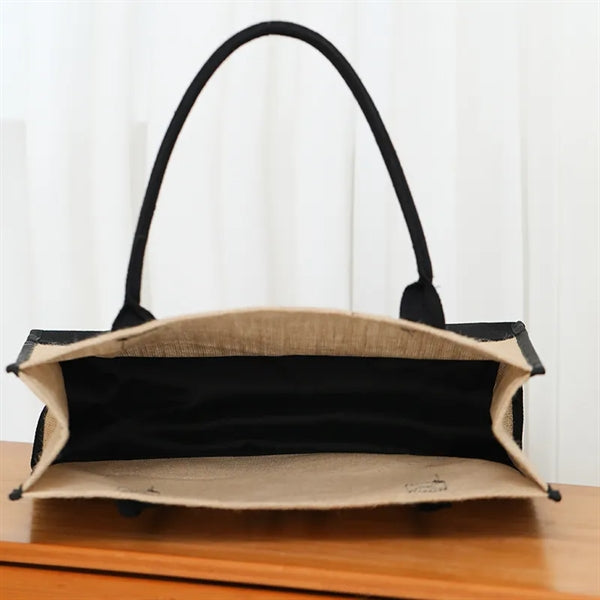New style handbags, linen handbags for shopping