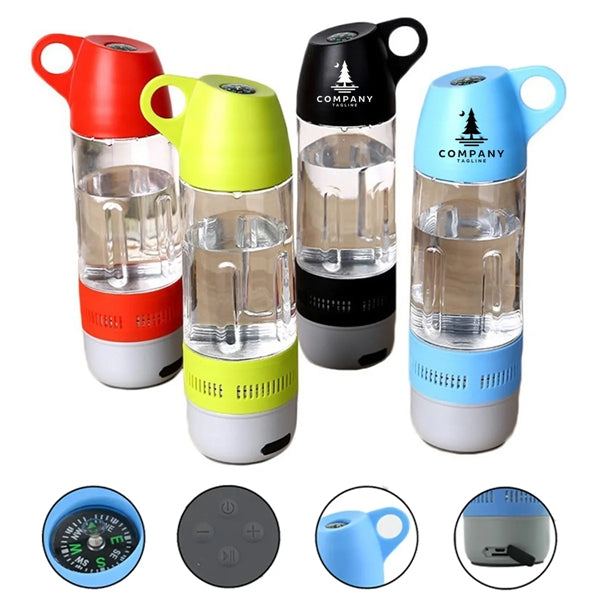 Water Bottle With Bluetooth Speaker Compass