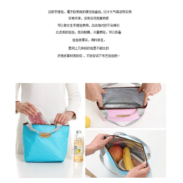 Oxford Waterproof Cooler Insulated Lunch Bag