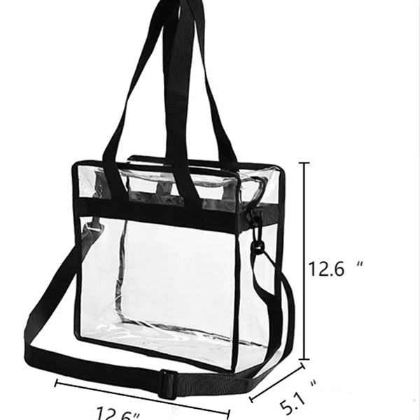 Clear PVC Tote Bags with Zipper