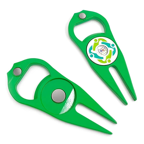 Golf Divot Tool With Magnetic Ball Marker Bottle Opener