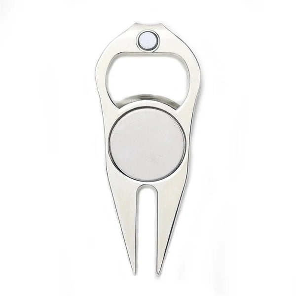 Golf Divot Tool With Magnetic Ball Marker Bottle Opener