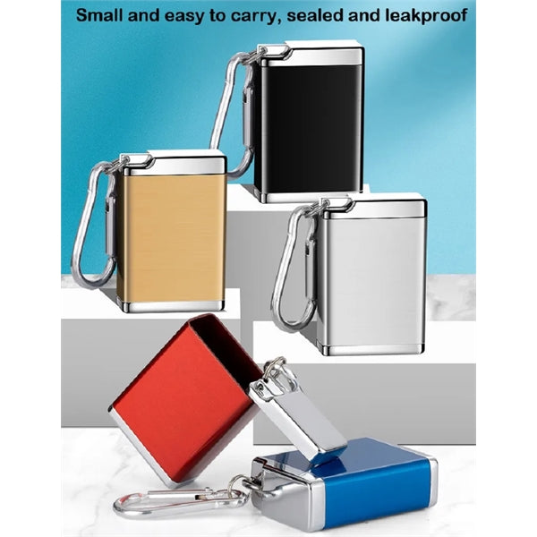 Metal Portable Ashtray With Keychain