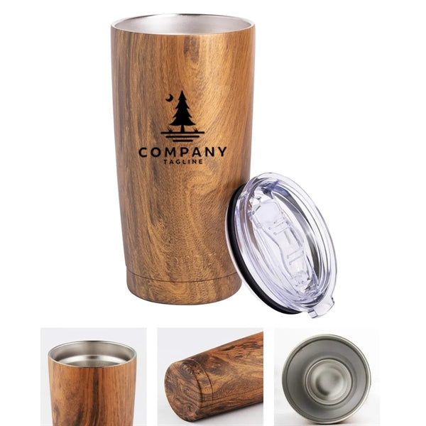 20 oz. Wood Grain Coffee Tumbler