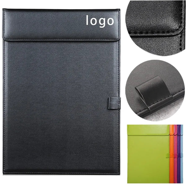 12.99"x9.05" A4 Leather Magnetic Clipboard