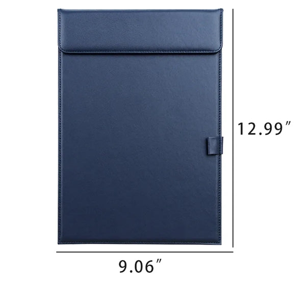 12.99"x9.05" A4 Leather Magnetic Clipboard