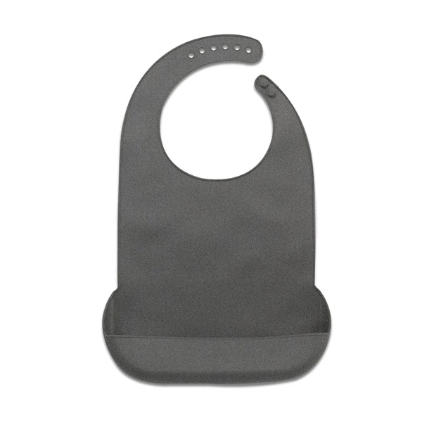 Silicone Adult Bibs for Eating with Crumb Catcher
