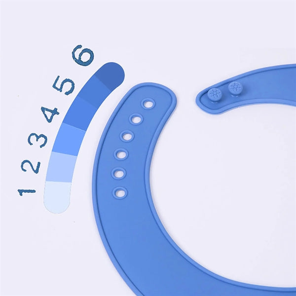 Silicone Adult Bibs for Eating with Crumb Catcher