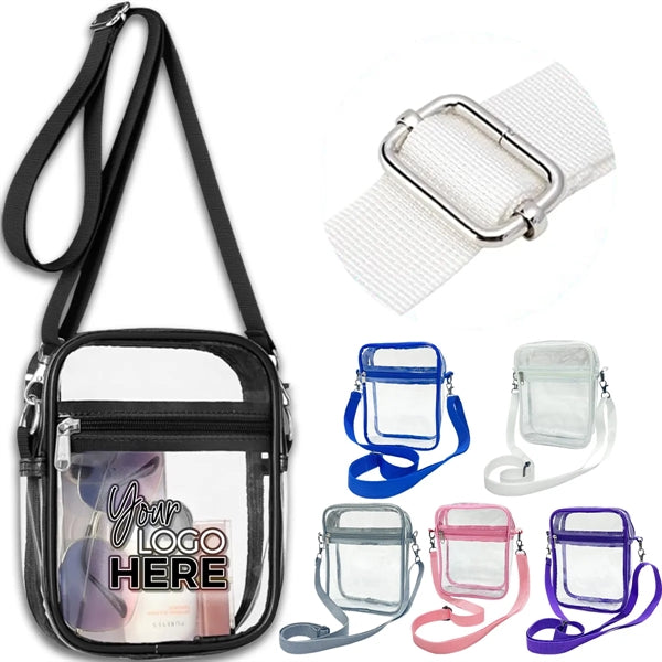 Transparent Waterproof Shoulder Crossbody Storage Coin Purse