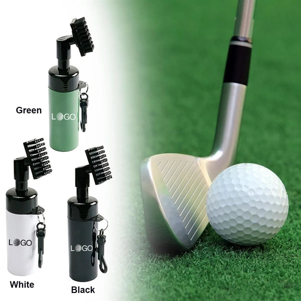 Golf Club Cleaner Brush with Water Bottle