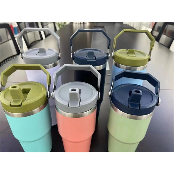30oz Vacuum Insulated Water Bottle with Straw