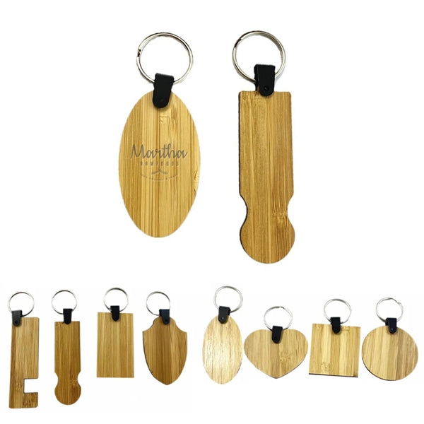 Shape Bamboo Key Pendant