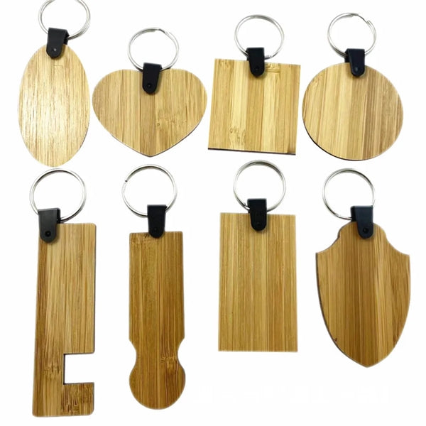 Shape Bamboo Key Pendant