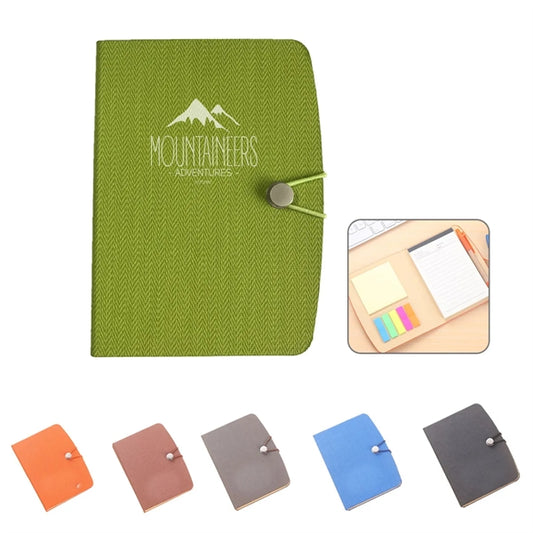Sticky Notes Flip Notebook With Pen Slot