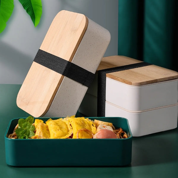 Plastic Bento Box w/ Elastic Strap