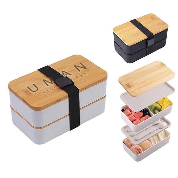 Plastic Bento Box w/ Elastic Strap