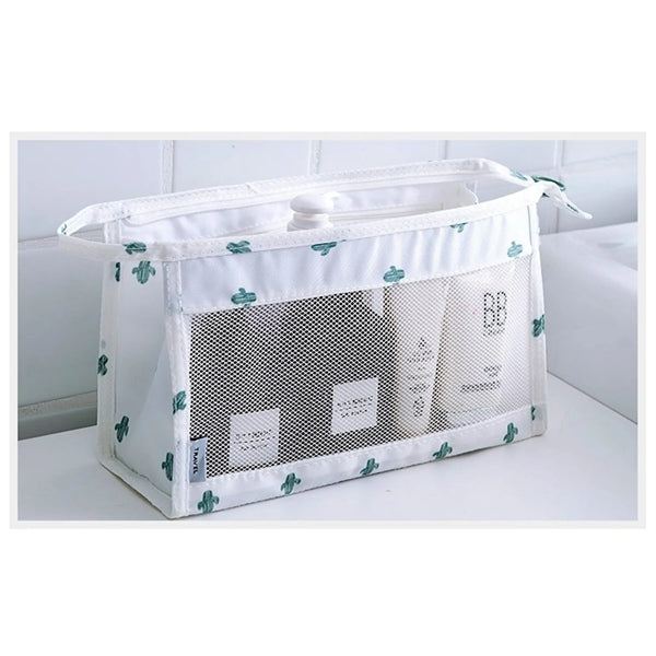 Mesh Cosmetic Zippered Makeup Bag