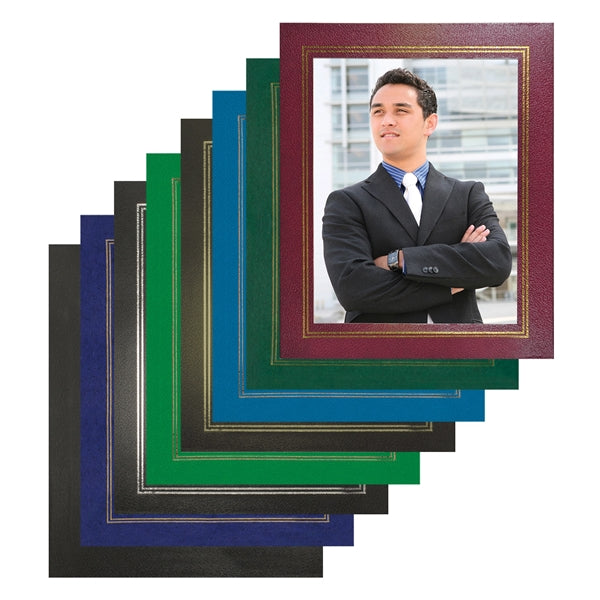 Leatherette Picture Frame holds 8.5"x11" photo or insert