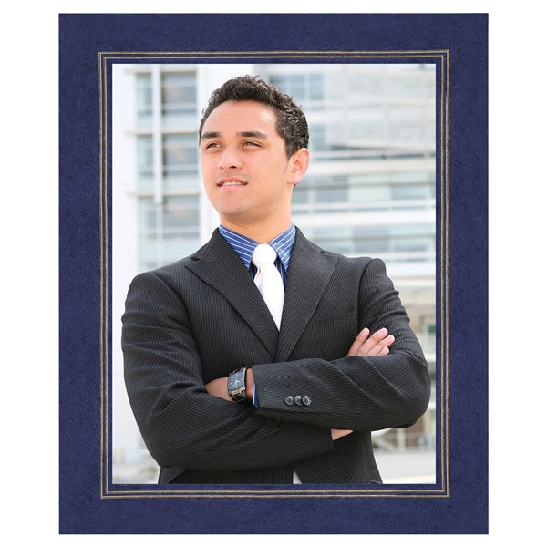 Leatherette Picture Frame holds 8.5"x11" photo or insert