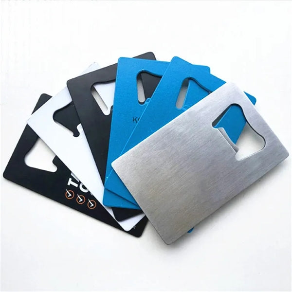 Stainless Steel Poker Card Bottle Opener