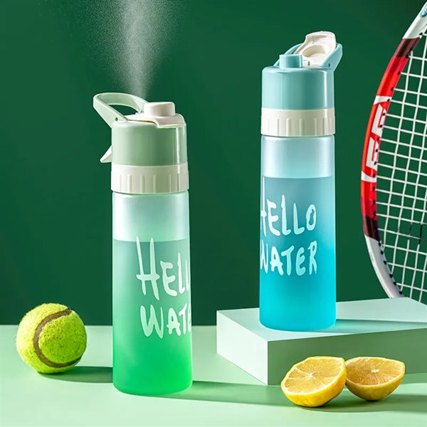 BPA-free 22oz Sport Water Bottle with Sprayer