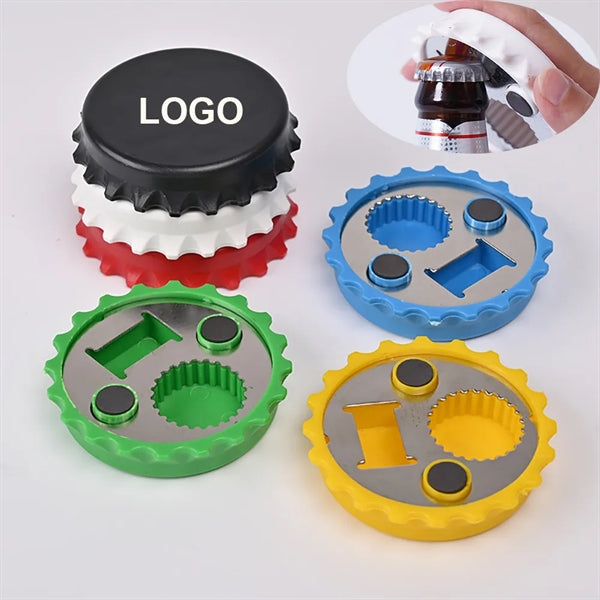 Round Bottle Opener with Magnet