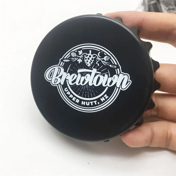 Round Bottle Opener with Magnet
