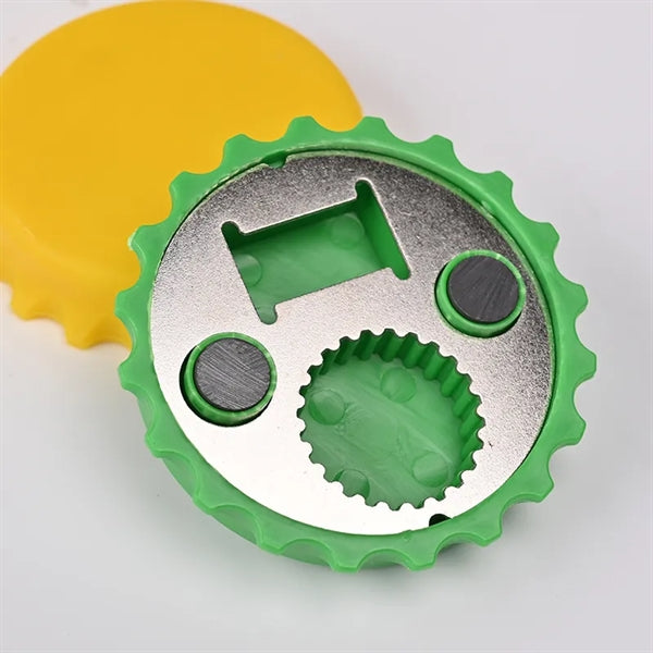 Round Bottle Opener with Magnet